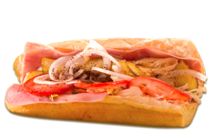 Essen bestellen: Schinken Sandwich mit saftigem Kochschinken